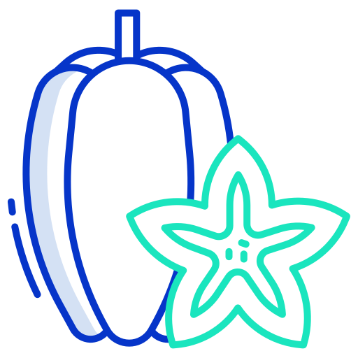 stella di frutta Generic color outline icona