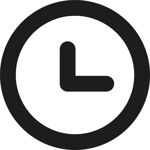 hora Basic Rounded Lineal icono