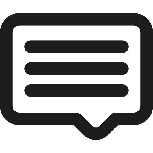 Message Basic Rounded Lineal icon