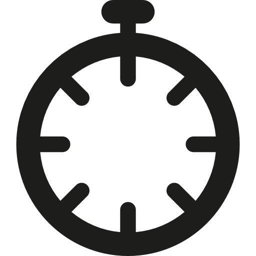 cronômetro Basic Rounded Lineal Ícone