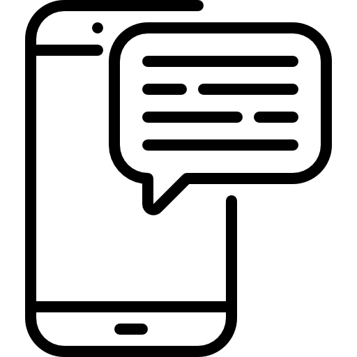 mensaje en el teléfono Special Lineal icono