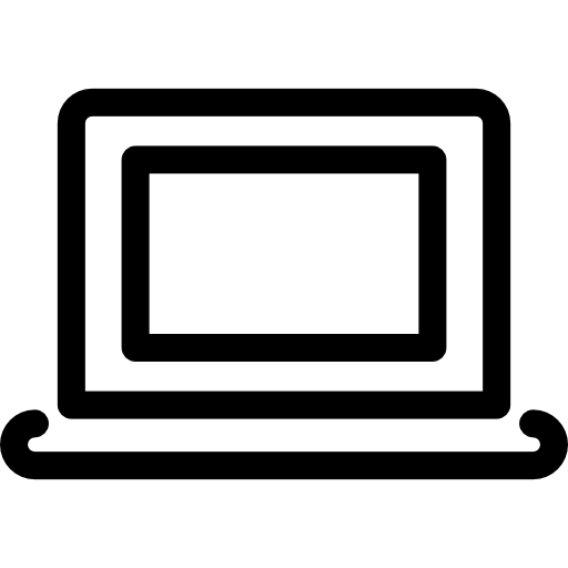 computer portatile Basic Rounded Lineal icona