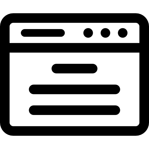 ブラウザ Basic Rounded Lineal icon