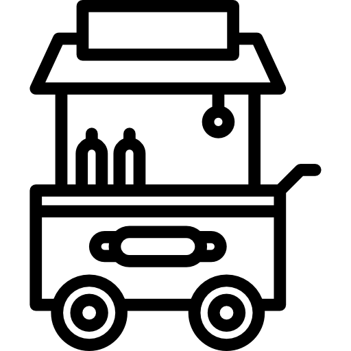 Hot Dog Cart Special Lineal icon