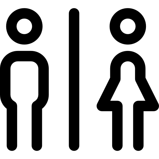 Bathrooms Basic Rounded Lineal icon
