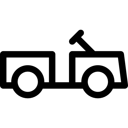 carro Basic Rounded Lineal icono