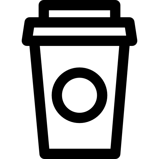 café Basic Rounded Lineal Icône