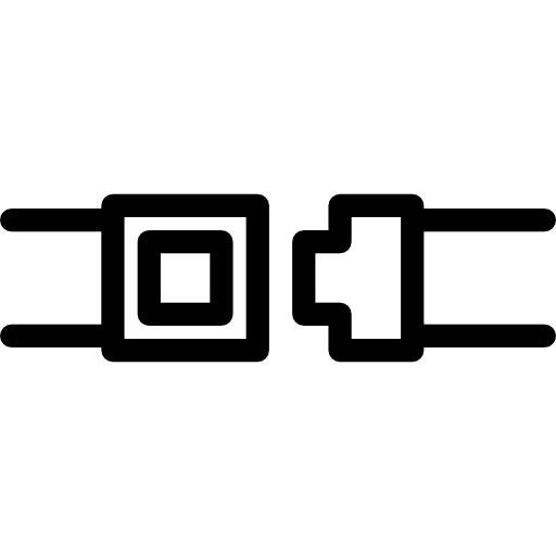 シートベルト Basic Rounded Lineal icon
