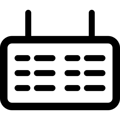 Schedules Basic Rounded Lineal icon