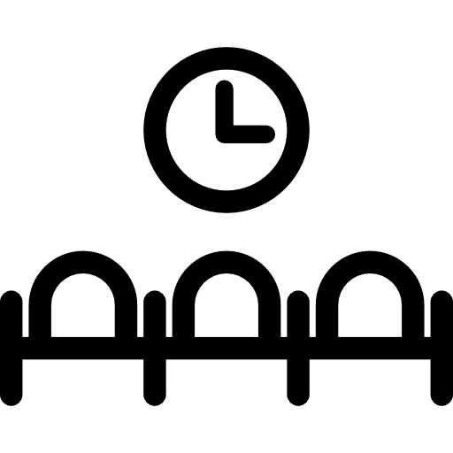 sala de espera Basic Rounded Lineal icono