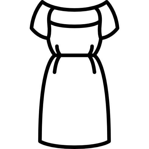 Платье с открытыми плечами  иконка