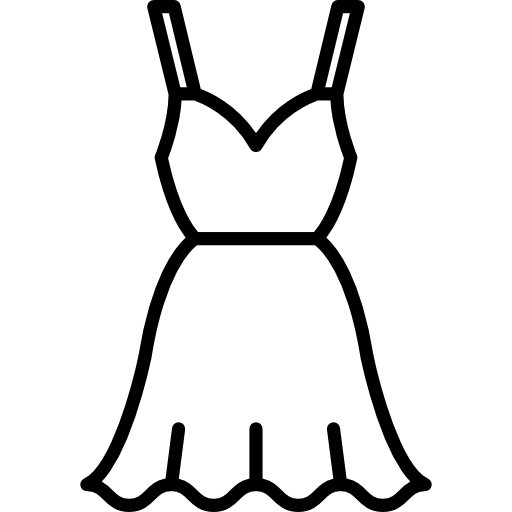 vestido de coctail  icono