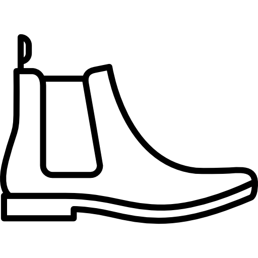 chelsea-stiefel aus leder  icon