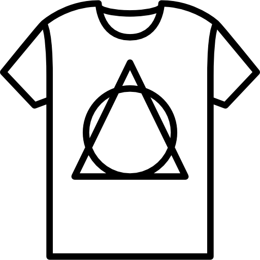 camiseta con diseño  icono