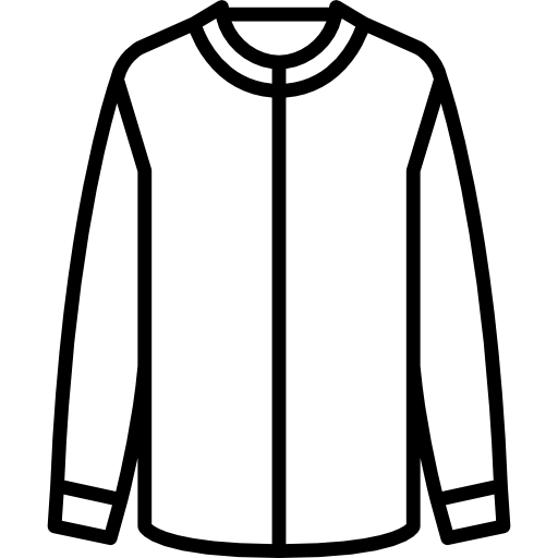 camisa de algodón sin cuello  icono