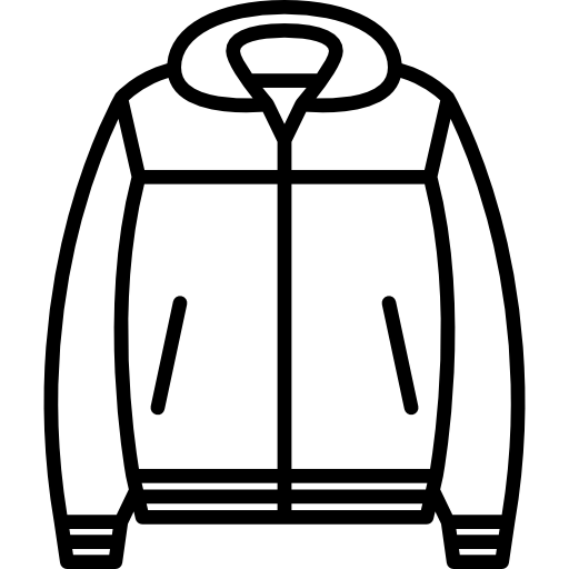 chaqueta de nailon  icono
