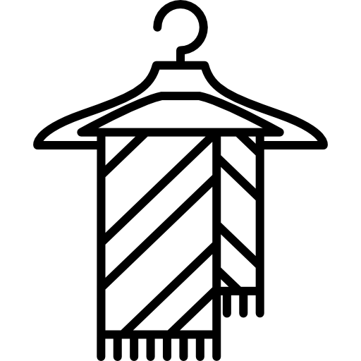 schal auf kleiderbügel  icon