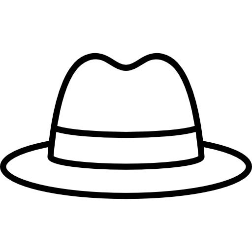 sombrero de los hombres  icono