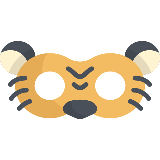 maska Kawaii Flat ikona