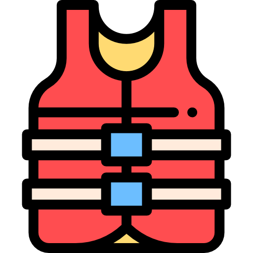 kamizelka ratunkowa Detailed Rounded Lineal color ikona