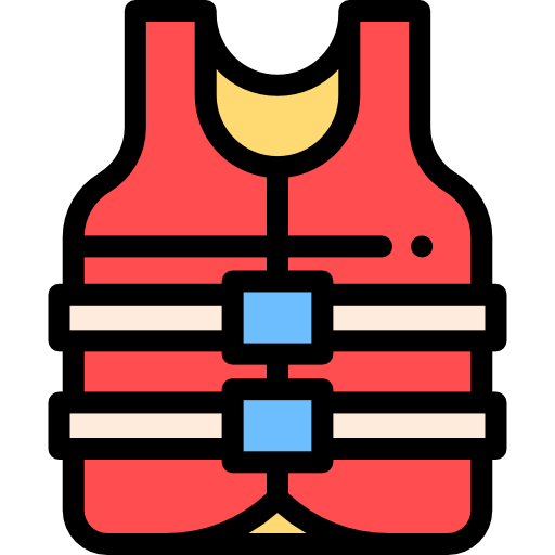 chalecos salvavidas Detailed Rounded Lineal color icono