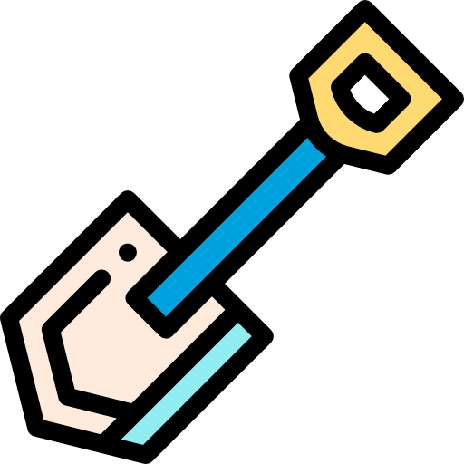 Shovel Detailed Rounded Lineal color icon