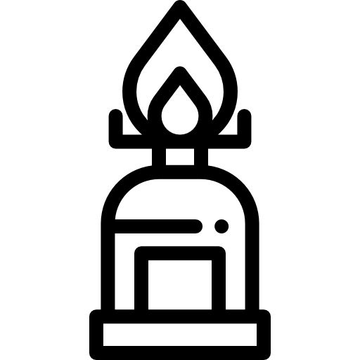 Кемпинговый газ Detailed Rounded Lineal иконка
