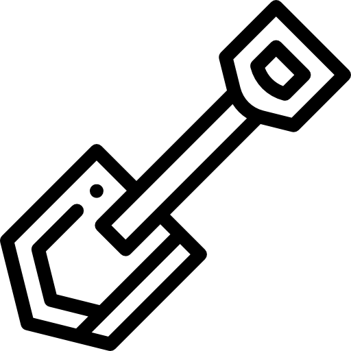 삽 Detailed Rounded Lineal icon