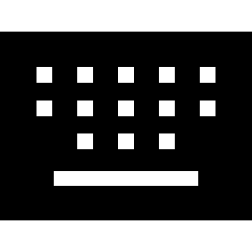 キーパッド Basic Straight Filled icon
