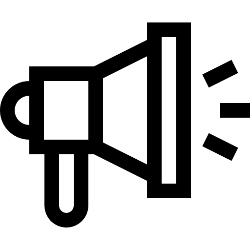 megafon Basic Straight Lineal ikona