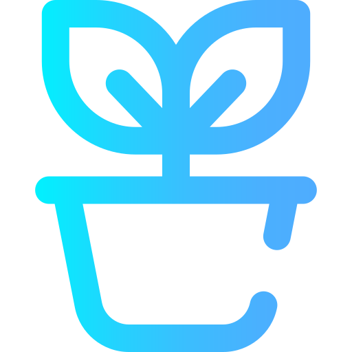 plant Super Basic Omission Gradient icoon