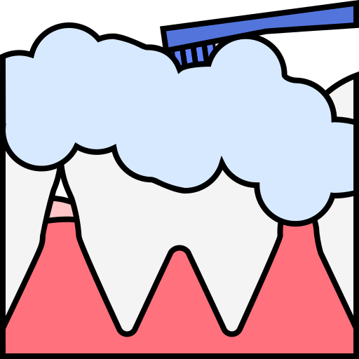 cepillar los dientes Generic Outline Color icono