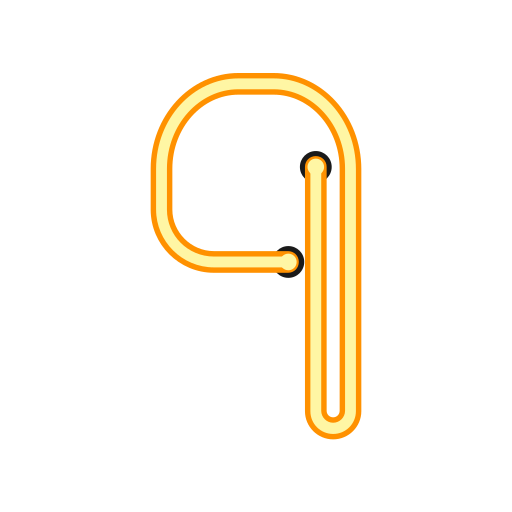 número 9 Generic Outline Color icono