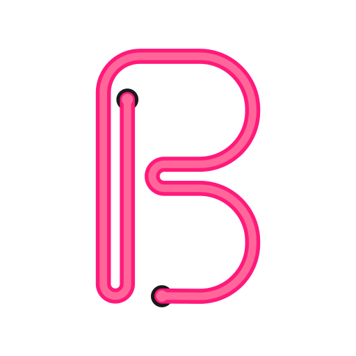 Письмо b Generic Outline Color иконка