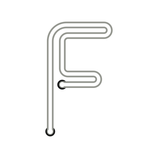 文字f Generic Outline Color icon