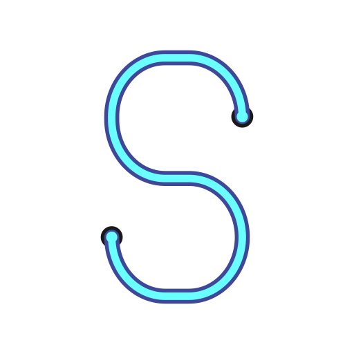 lettera s Generic Outline Color icona