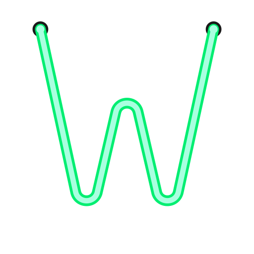 lettera w Generic Outline Color icona