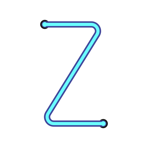 lettre z Generic Outline Color Icône