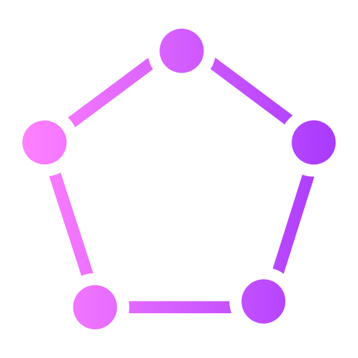 pentagon Generic Flat Gradient icon