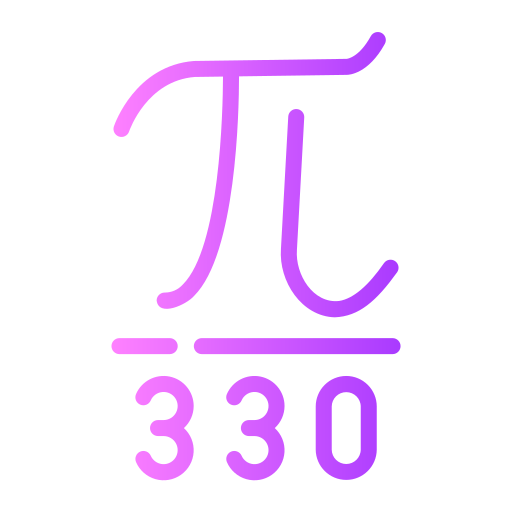 liczba pi Generic Gradient ikona