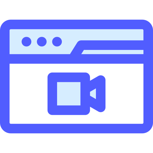 video-oproep Generic Blue icoon