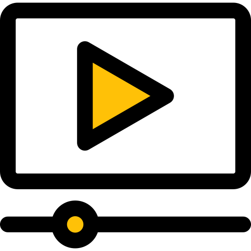 reproductor de video Generic Fill & Lineal icono