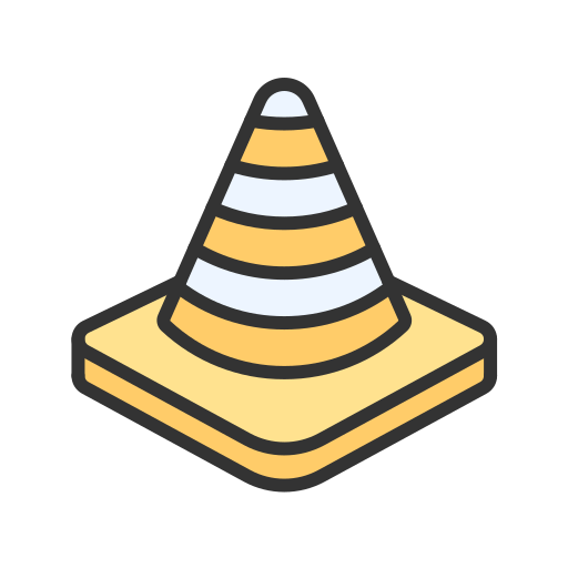 Traffic Cone Generic Outline Color icon