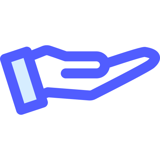 hand Generic Blue icon