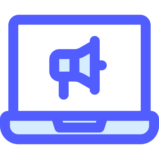 social marketing Generic Blue icon