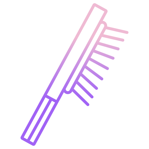 spazzola per capelli Generic gradient outline icona