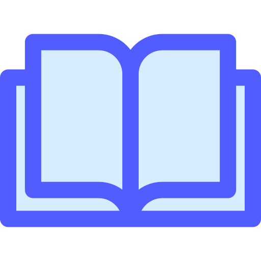 open boek Generic Blue icoon