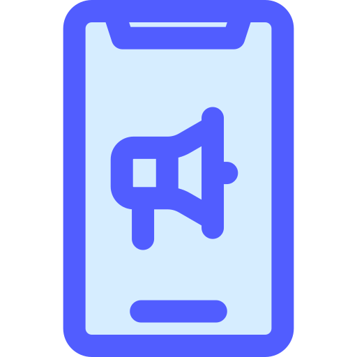 ソーシャルマーケティング Generic Blue icon