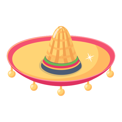 Мексиканская шляпа Generic Flat иконка