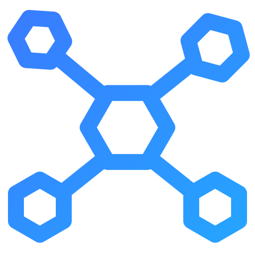 molécula Generic Gradient Ícone
